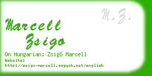 marcell zsigo business card