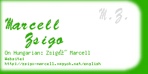 marcell zsigo business card